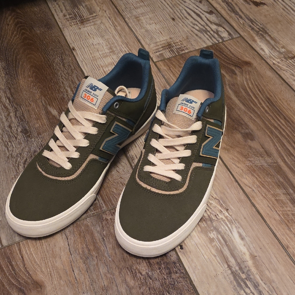 NWT Men's New Balance Numeric Jamie Foy 306 in Dark Olive/Spruce. Size 11